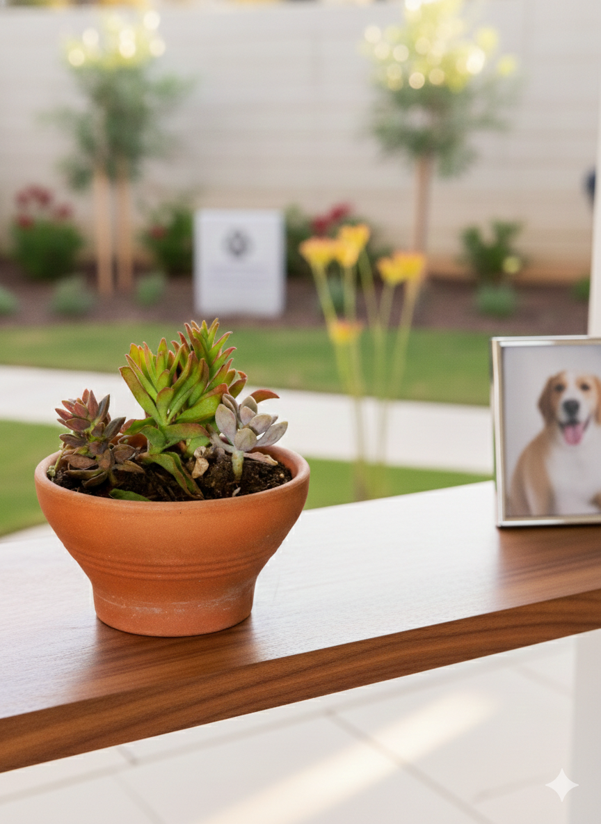 Plant With Pet Ashes