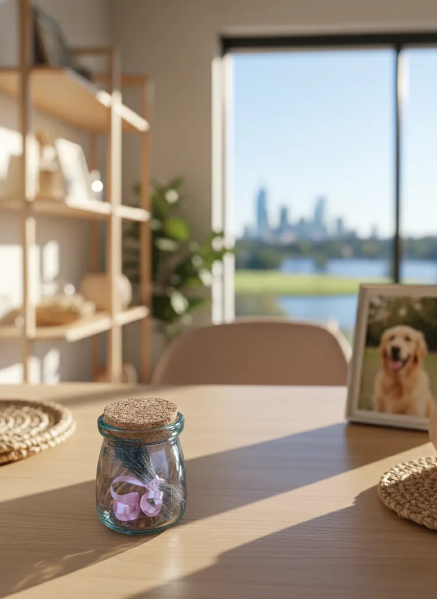 Glass Jar With Hair